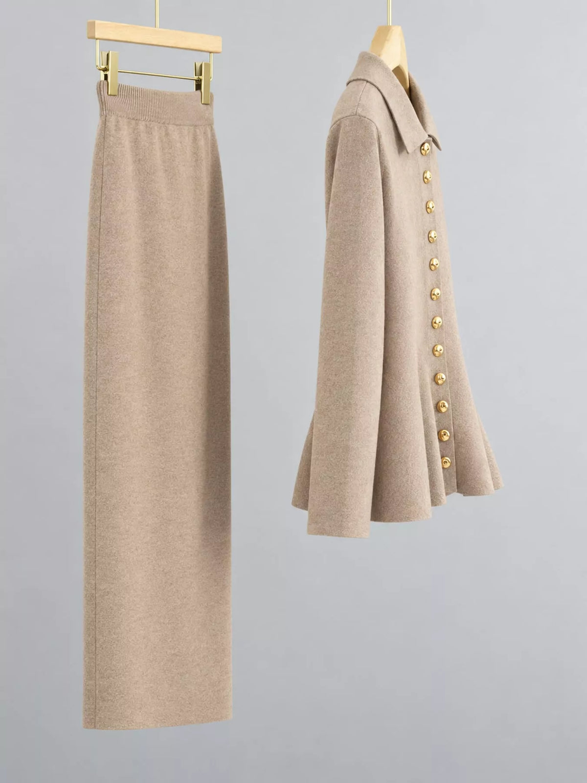 Cardigan and skirt set