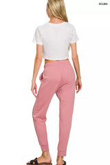 Trendsi Zenana Scuba Half Zip Pullover and Jogger Set -