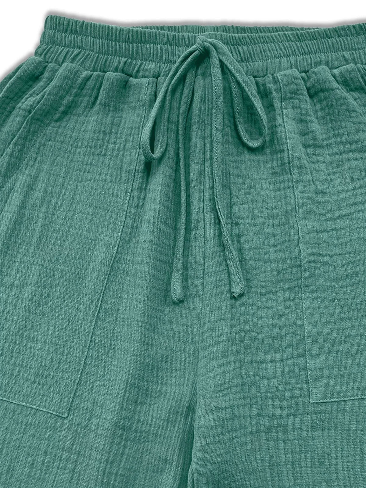 Trendsi Loose Fit Gauze Drawstring Pants -