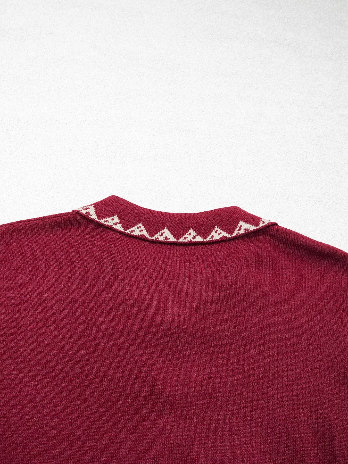 Trendsi Bow Pocket Collar Long Sleeve Knit Cardigan -