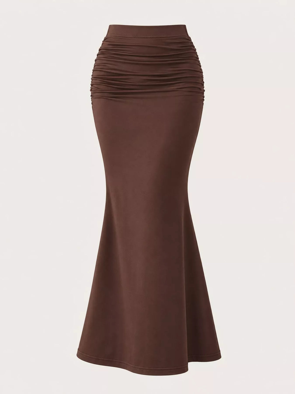 Ruched Maxi Skirt — garment front
