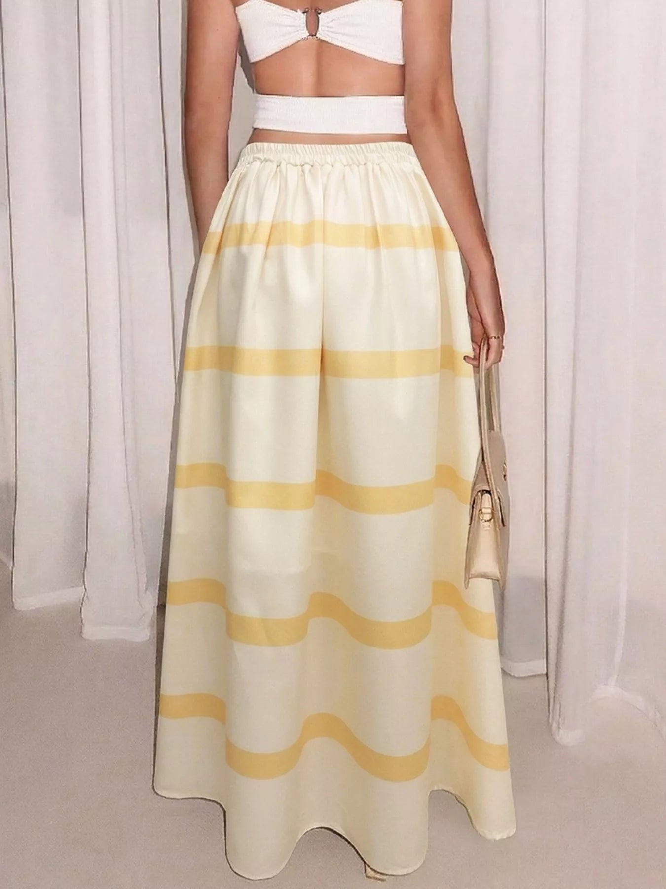 Trendsi Striped Maxi Skirt -