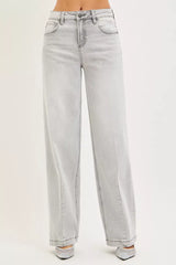 Trendsi RISEN Slouchy Baggy Jeans with Contrast Stitching -