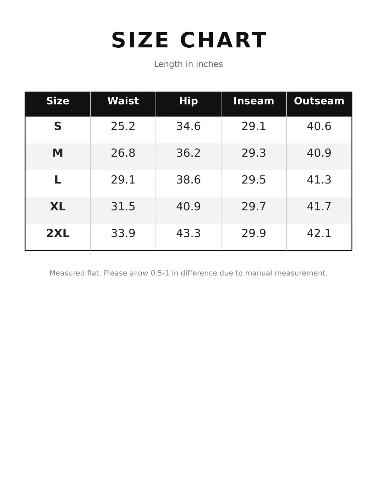 Size chart for mid-rise distressed wide-leg jeans
