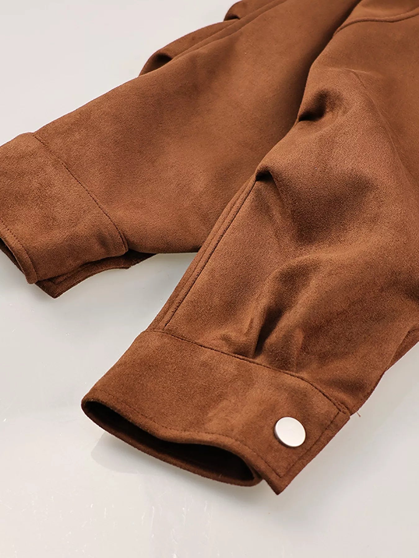 Trendsi Zip Up Dropped Shoulder Moto Jacket -