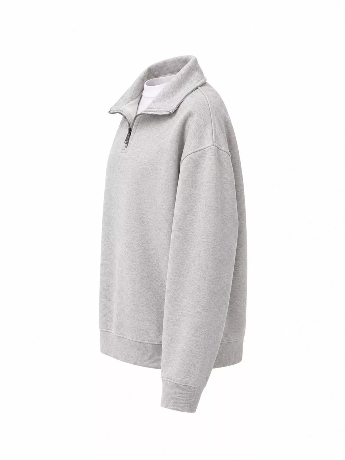 Quarter-Zip Long Sleeve Sweatshirt — side view