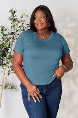 Trendsi Basic Bae Full Size Round Neck Short Sleeve T-Shirt -