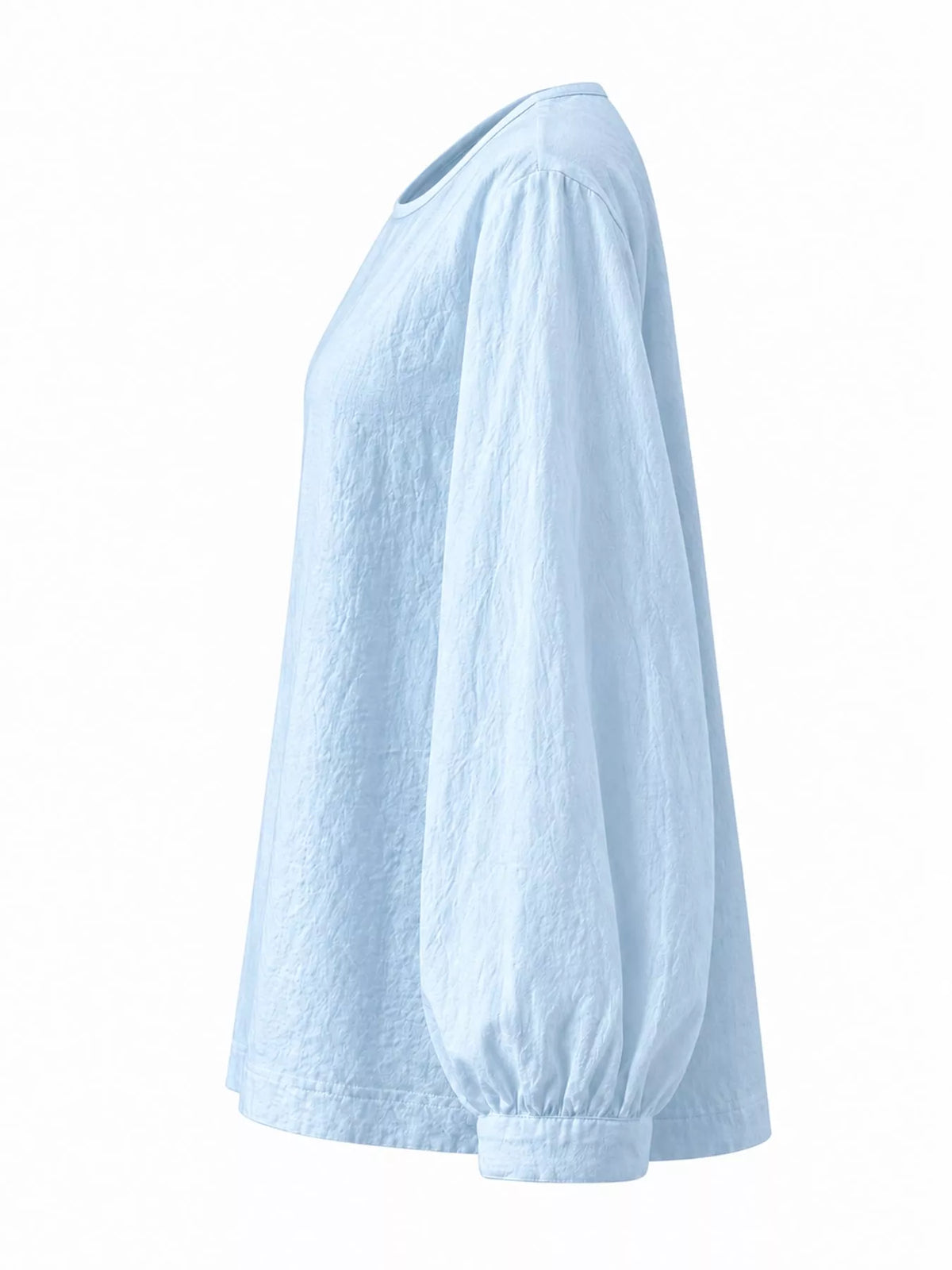 Loose Fit Long Sleeve Blouse — side view