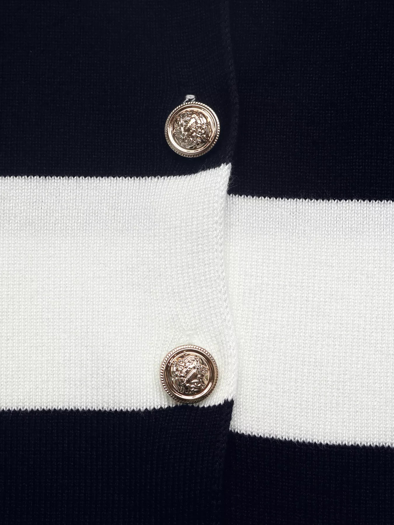 Trendsi Striped Button-Down Knit Cardigan -