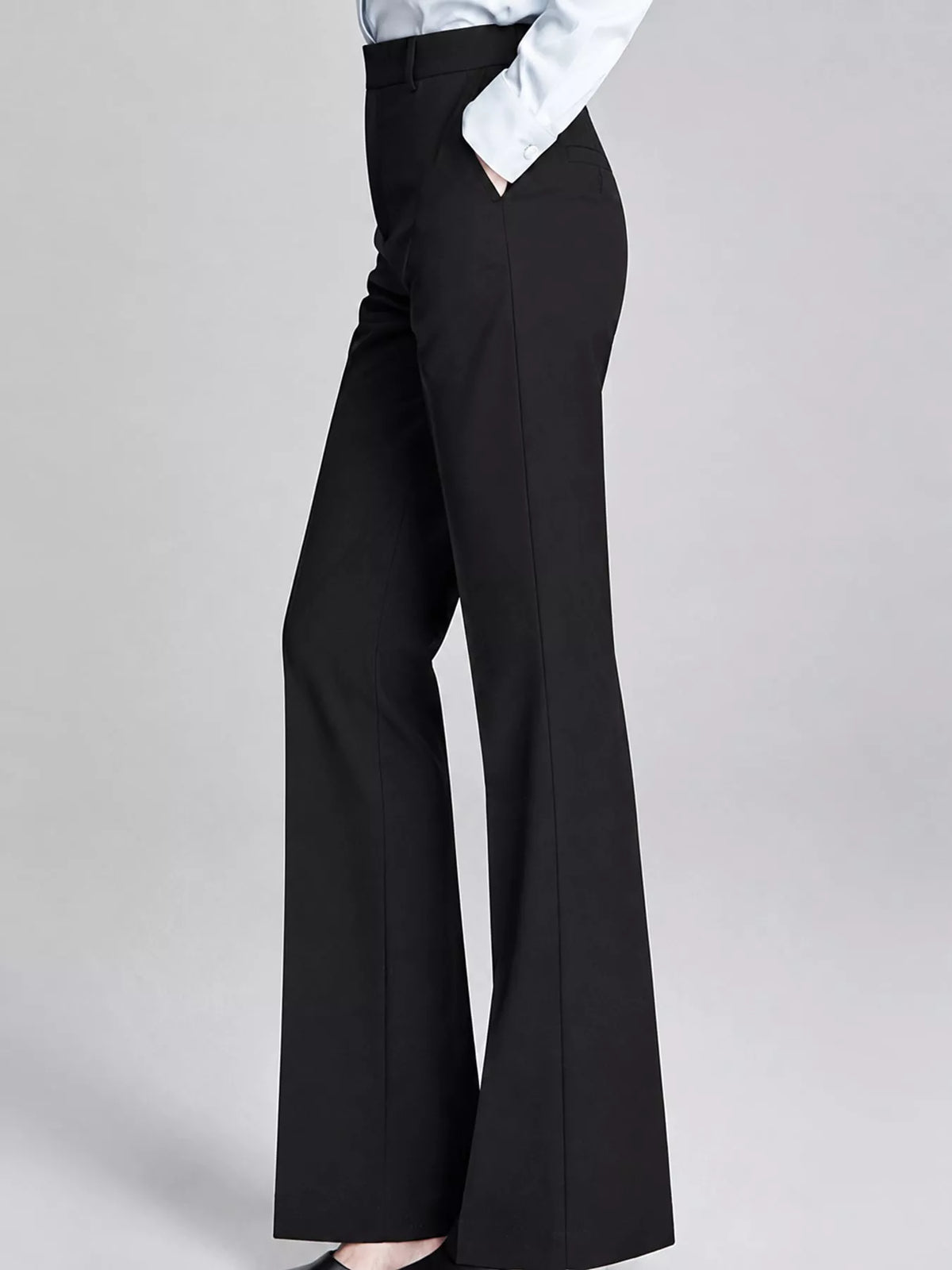 Straight-leg pants, black side