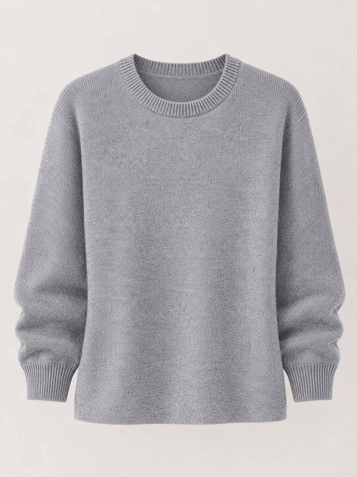 Gray crew neck sweater