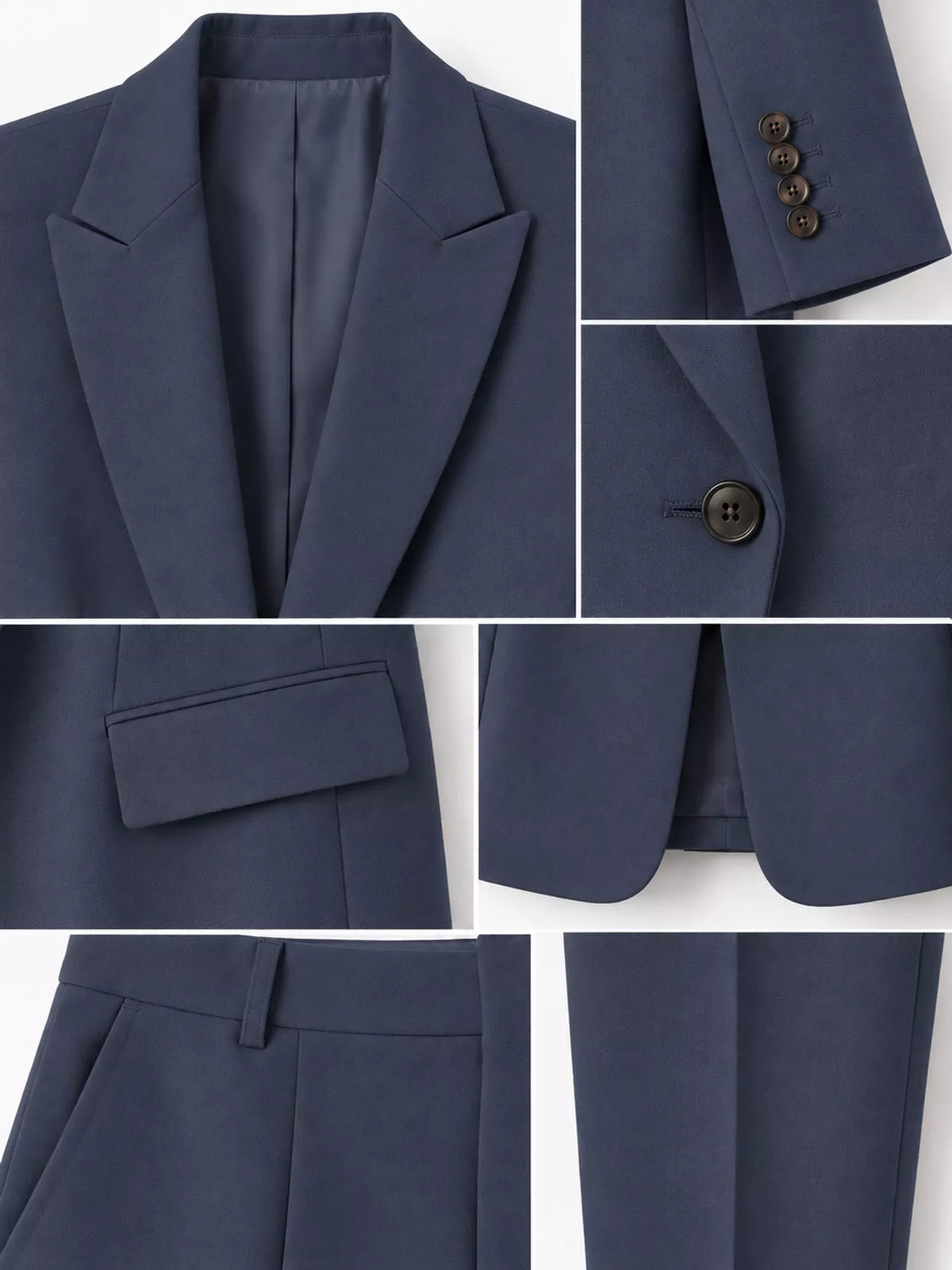 Collared long sleeve outfit set, construction and design details