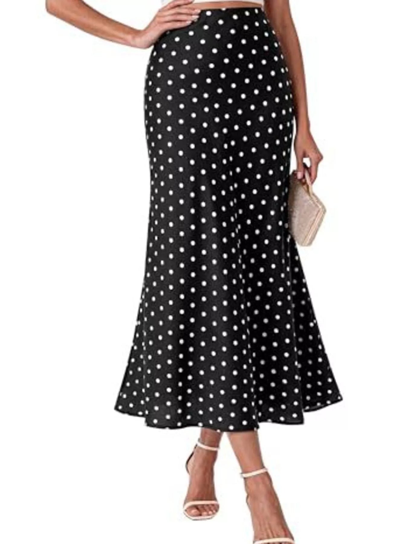 Trendsi High-Waisted Mermaid Midi Skirt -