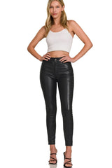 Trendsi Zenana Faux Leather Stretch Skinny Pants -