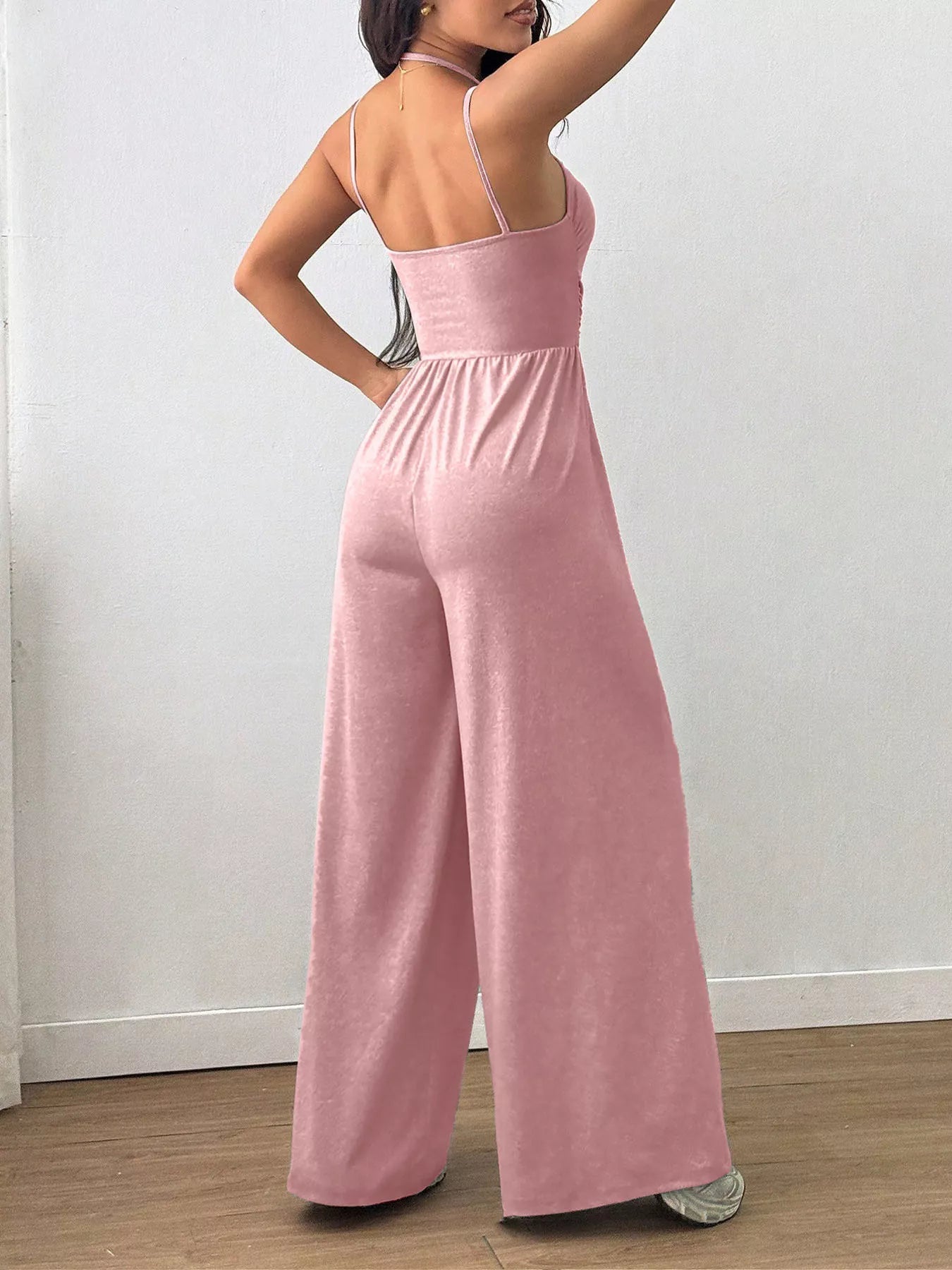 Trendsi Spaghetti Strap Wide-Leg Jumpsuit -
