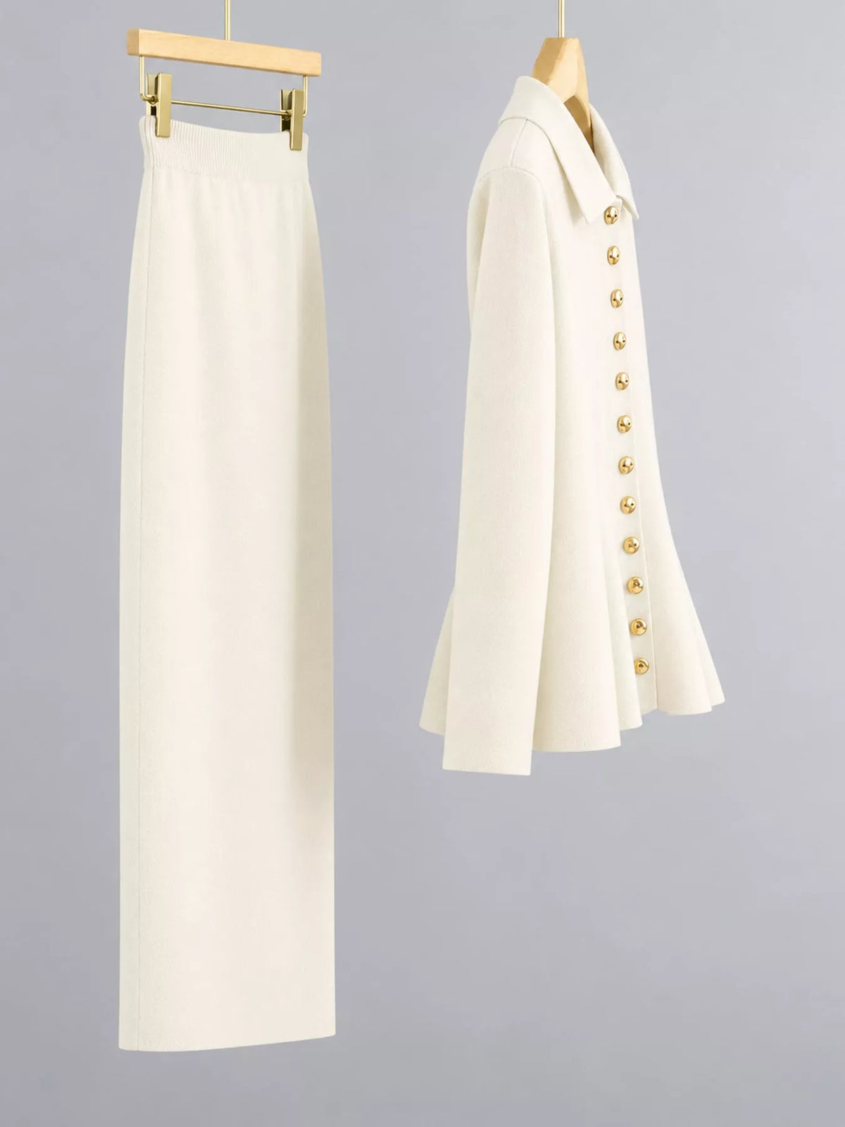 Cardigan and skirt set