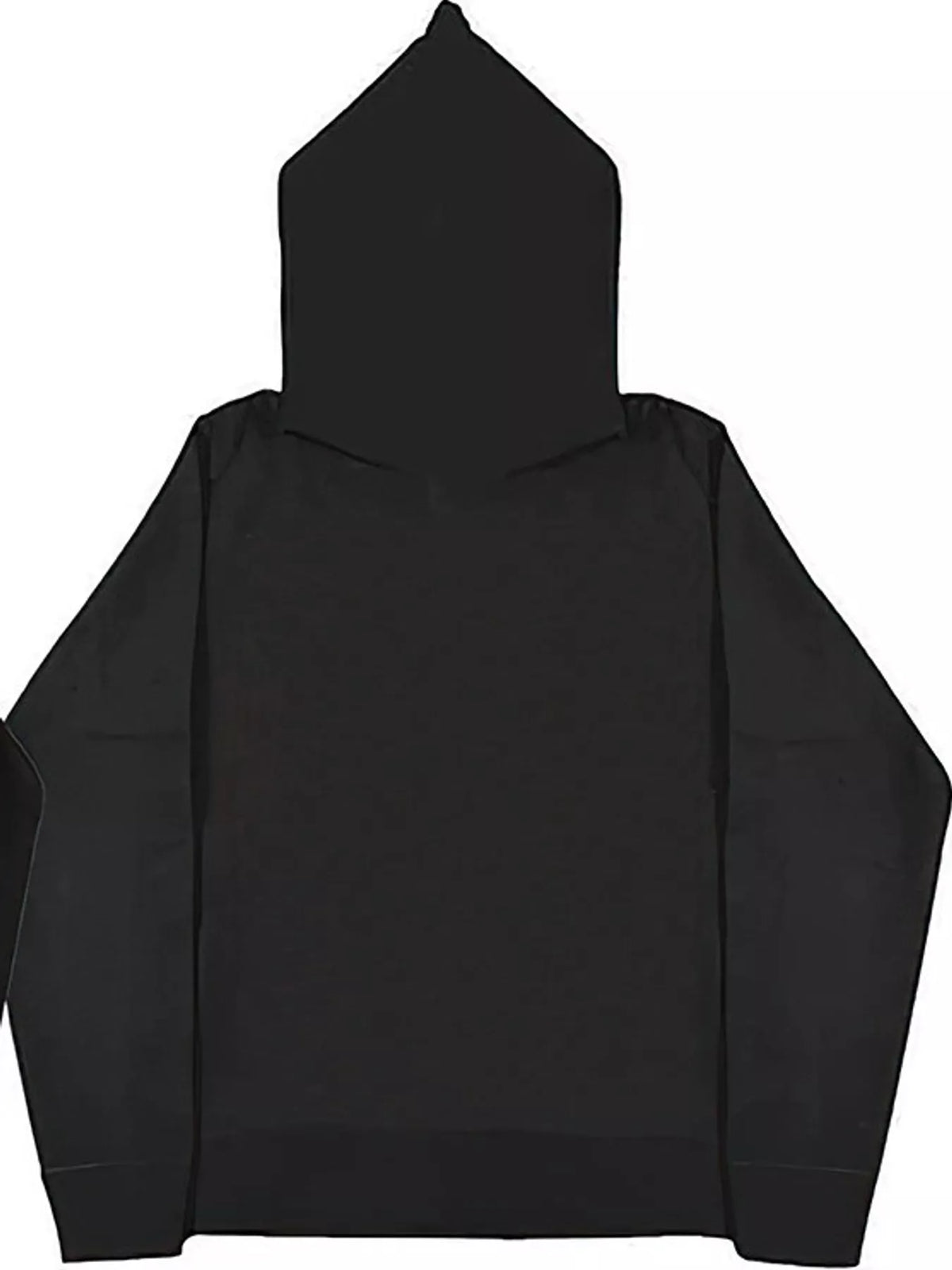 Letter-print hoodie, black back