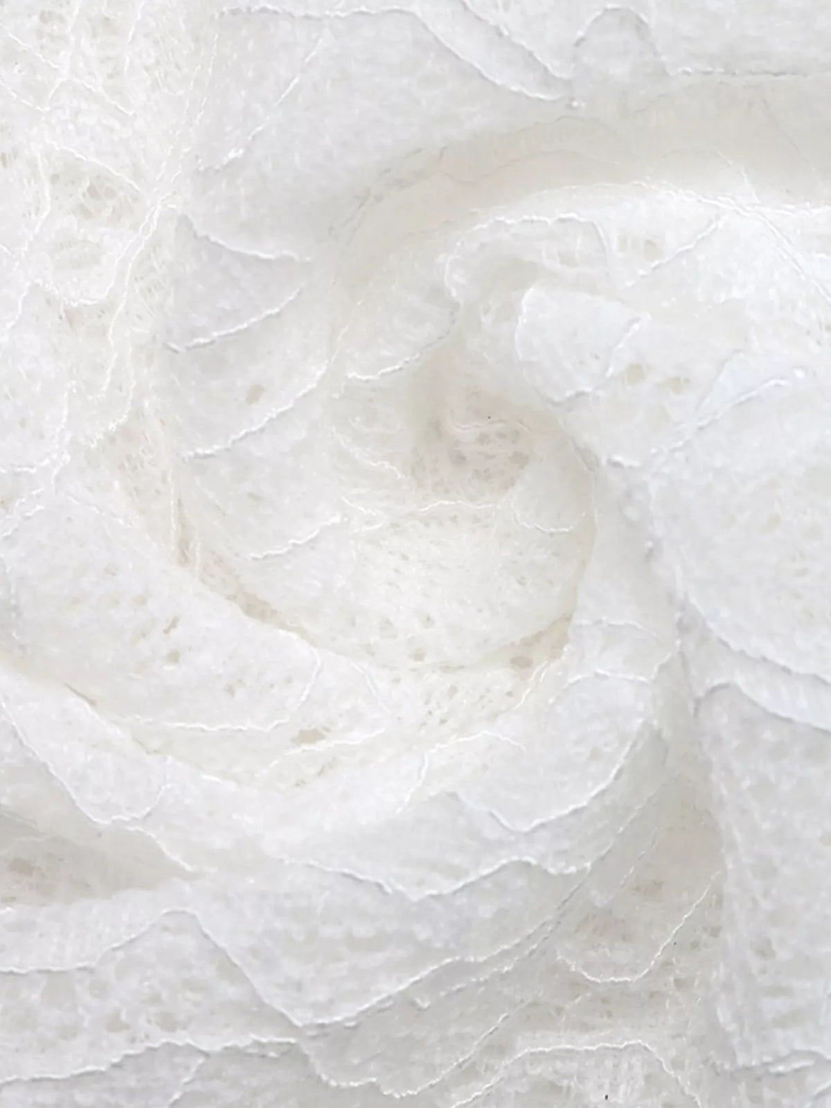 Lace mandarin-collar frog-button shirt
