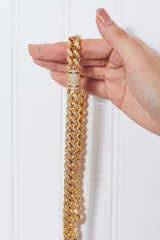 Trendsi Brass Curb Chain Necklace -