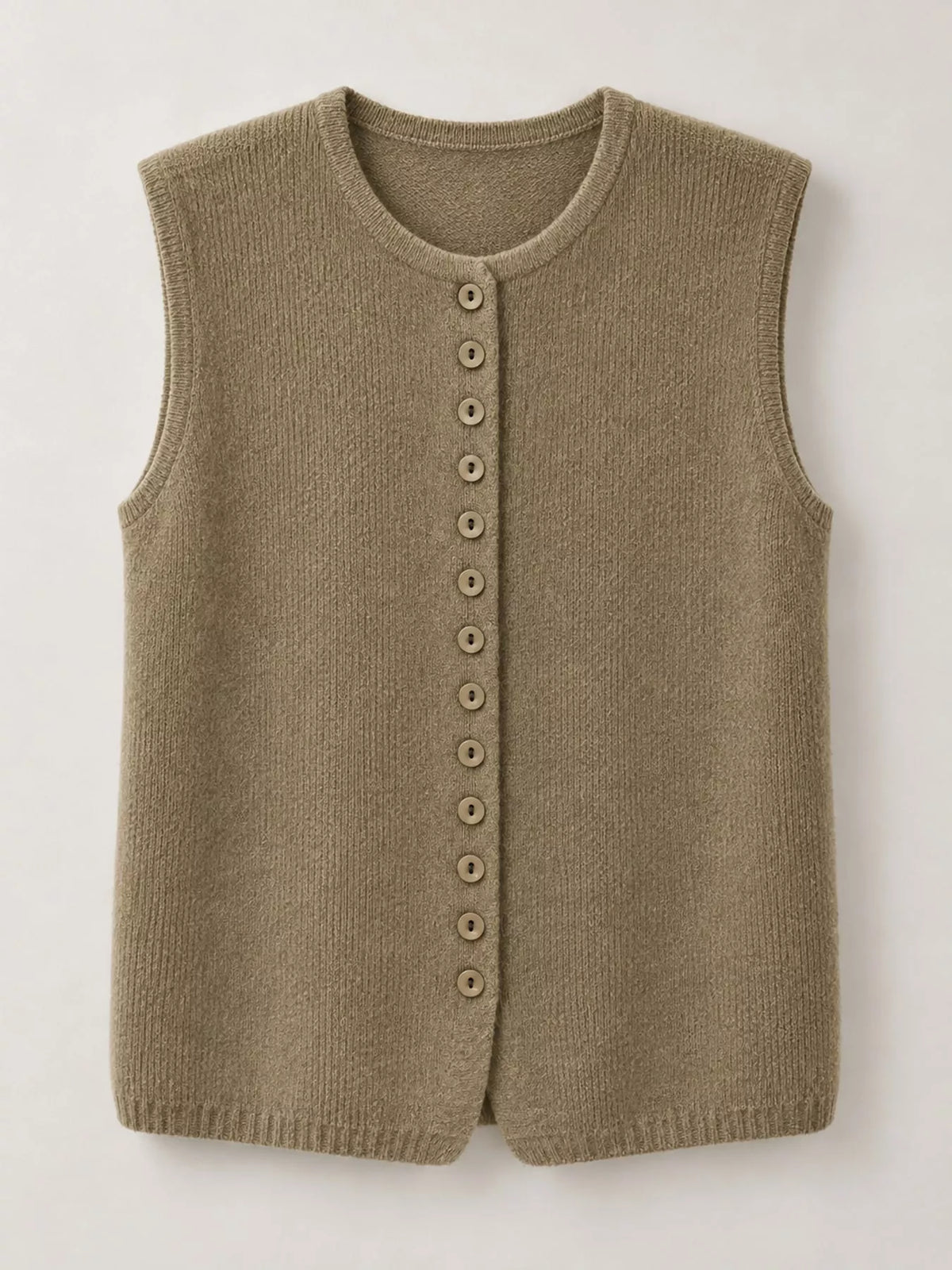Sleeveless sweater vest, product view