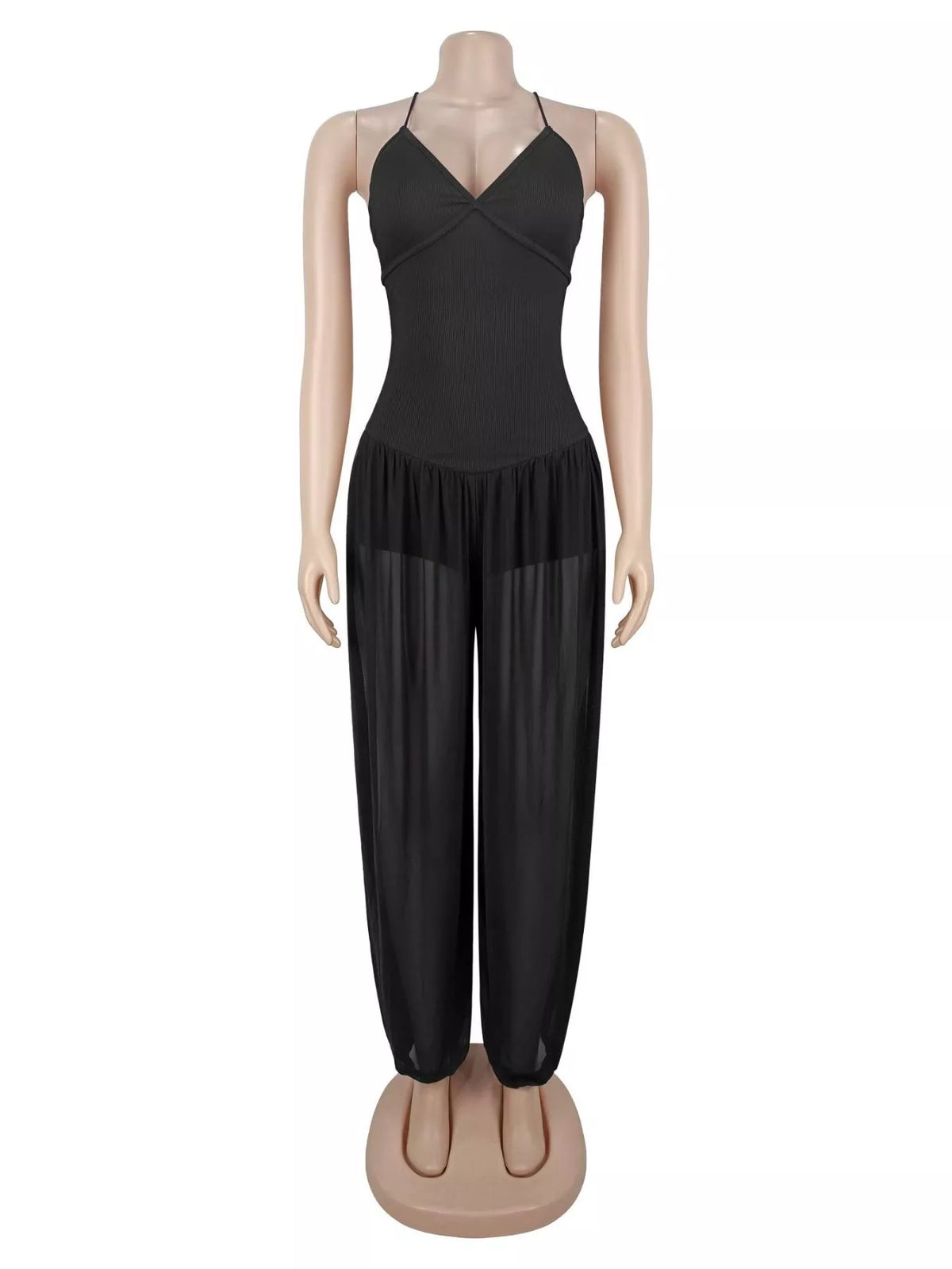 Trendsi Spaghetti Strap Wide-Leg Jumpsuit -