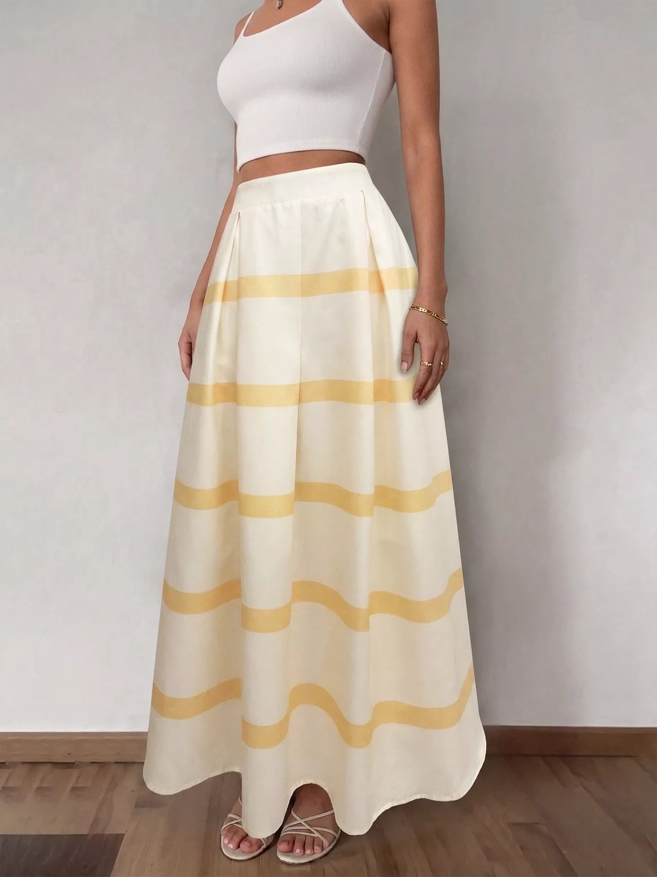 Trendsi Striped Maxi Skirt -