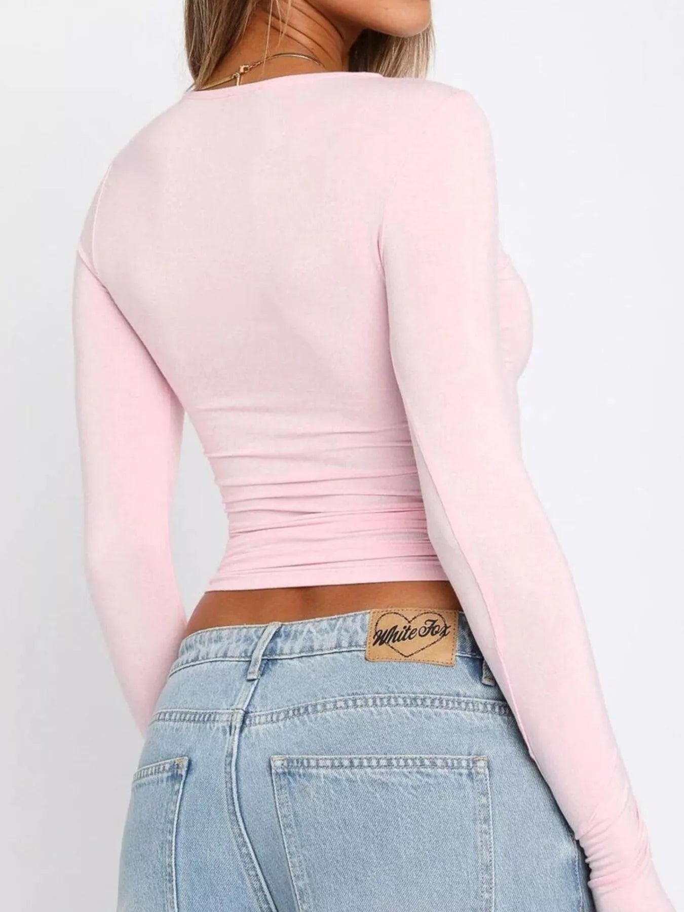 Trendsi Ruched Long Sleeve T-Shirt -