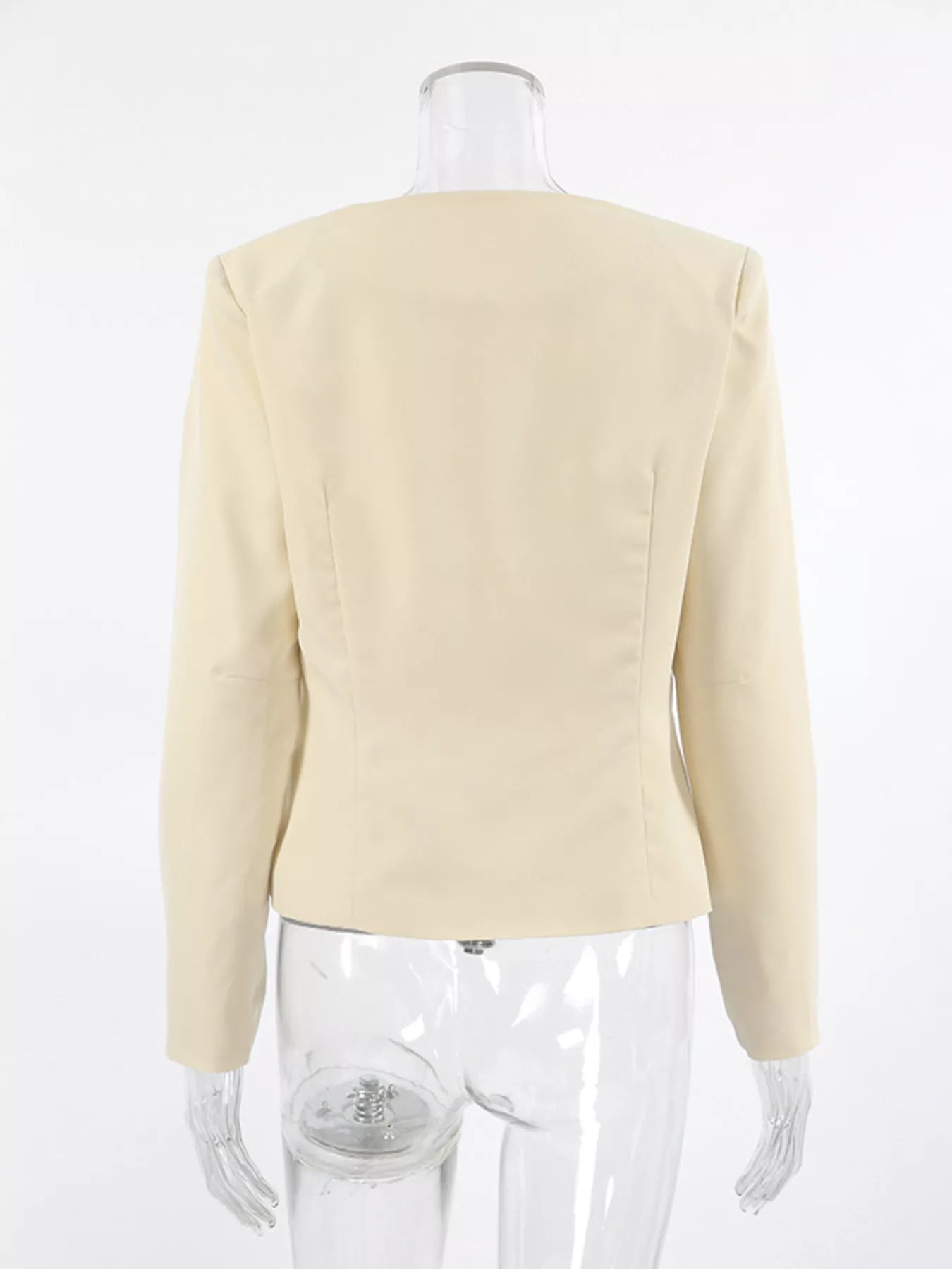 Trendsi Buckle-Front Cropped Jacket -