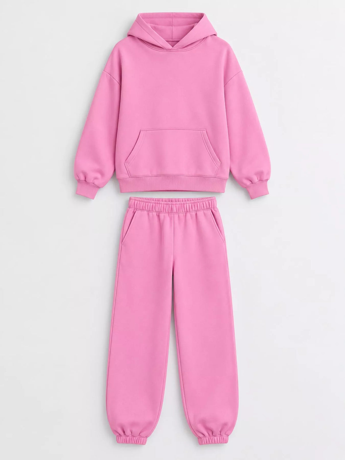Kangaroo Pocket Hoodie and Joggers Set — garment front