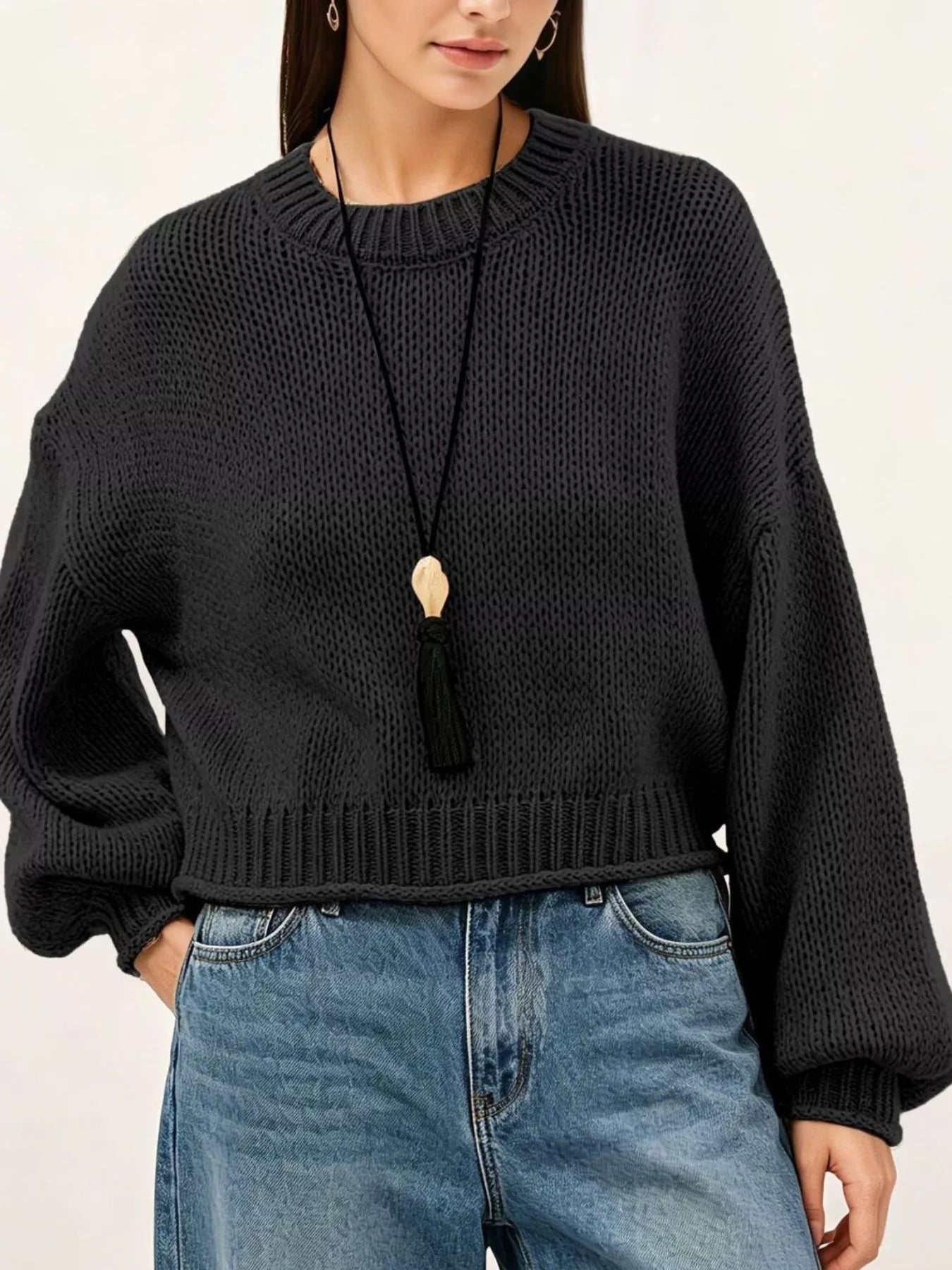 Trendsi Oversized Chunky Knit Sweater -