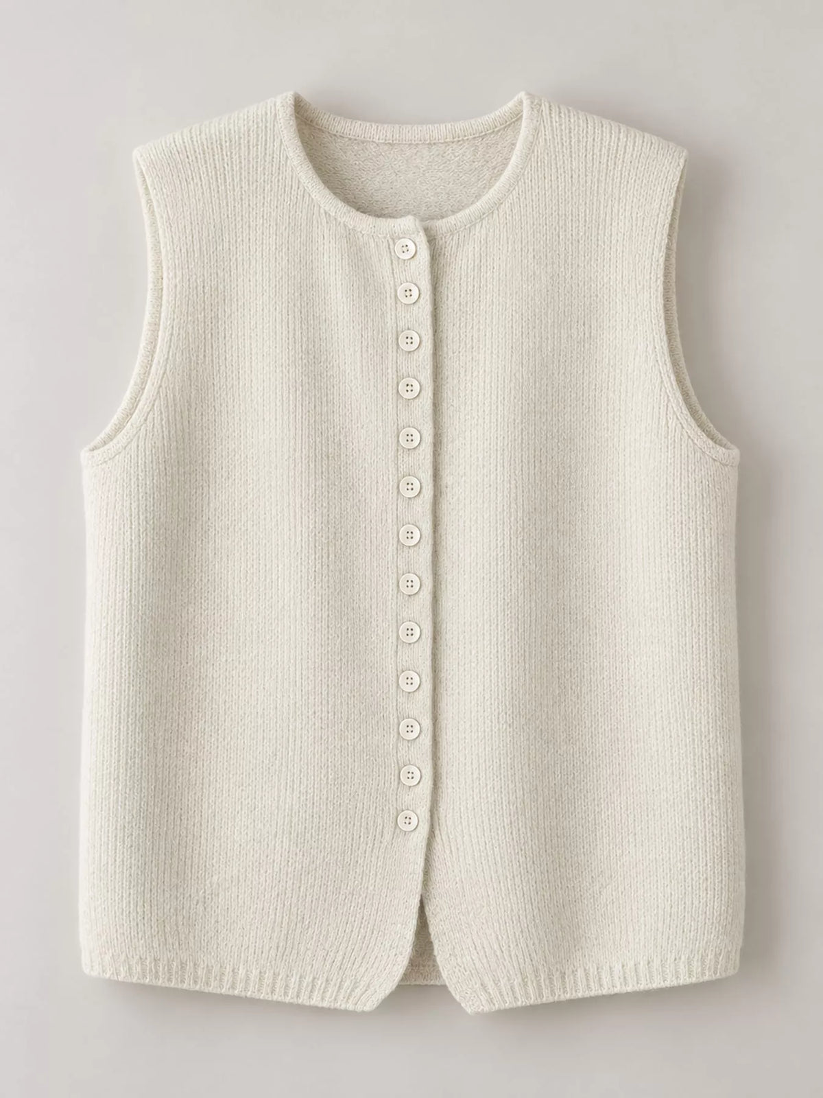 Sleeveless sweater vest, product view