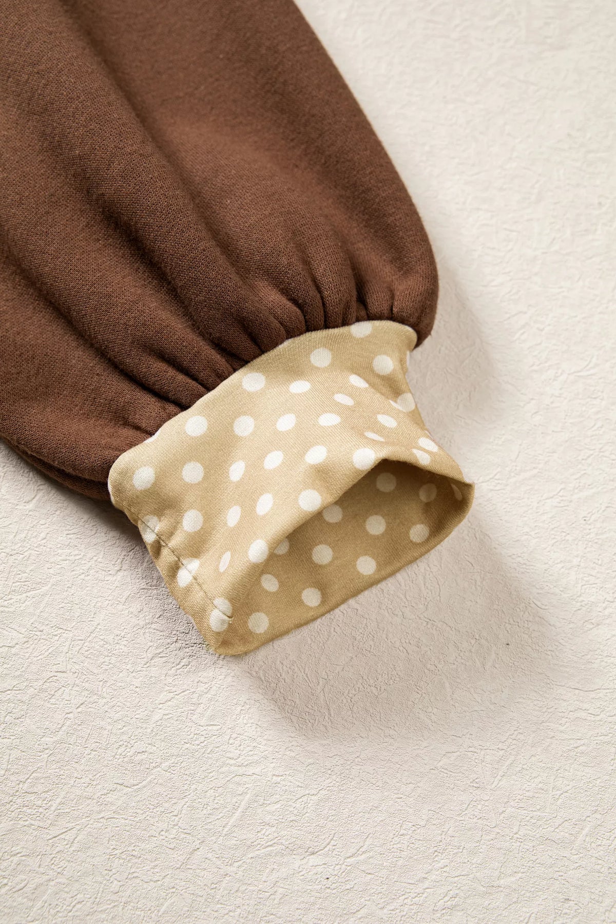 BLESSED sweatshirt, polka-dot cuff