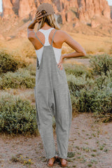 Trendsi Double Take Full Size V-Neck Sleeveless Jumpsuit with Pockets -