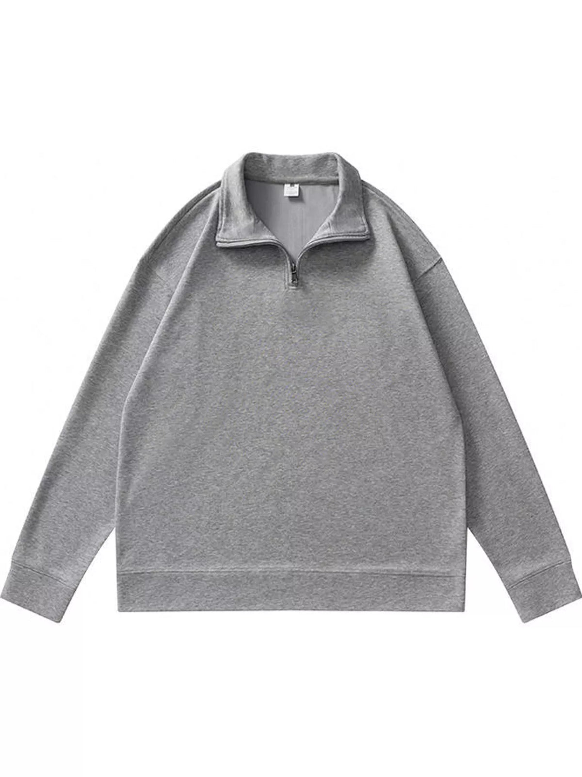 Quarter-Zip Long Sleeve Sweatshirt — garment front