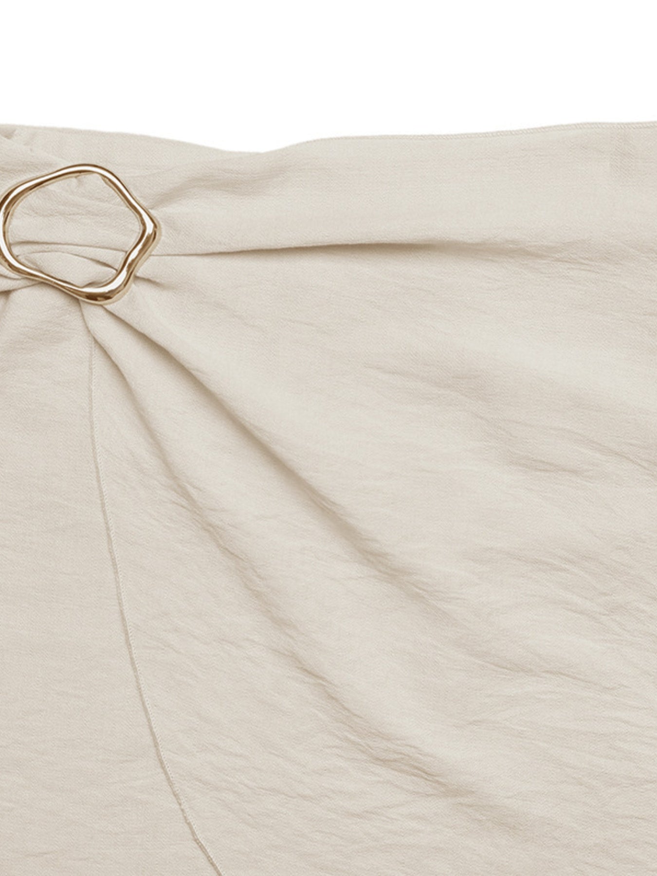 Trendsi Knotted Buckle Mini Skirt -