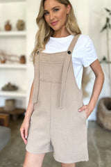 Trendsi Double Take Full Size Texture Sleeveless Romper -