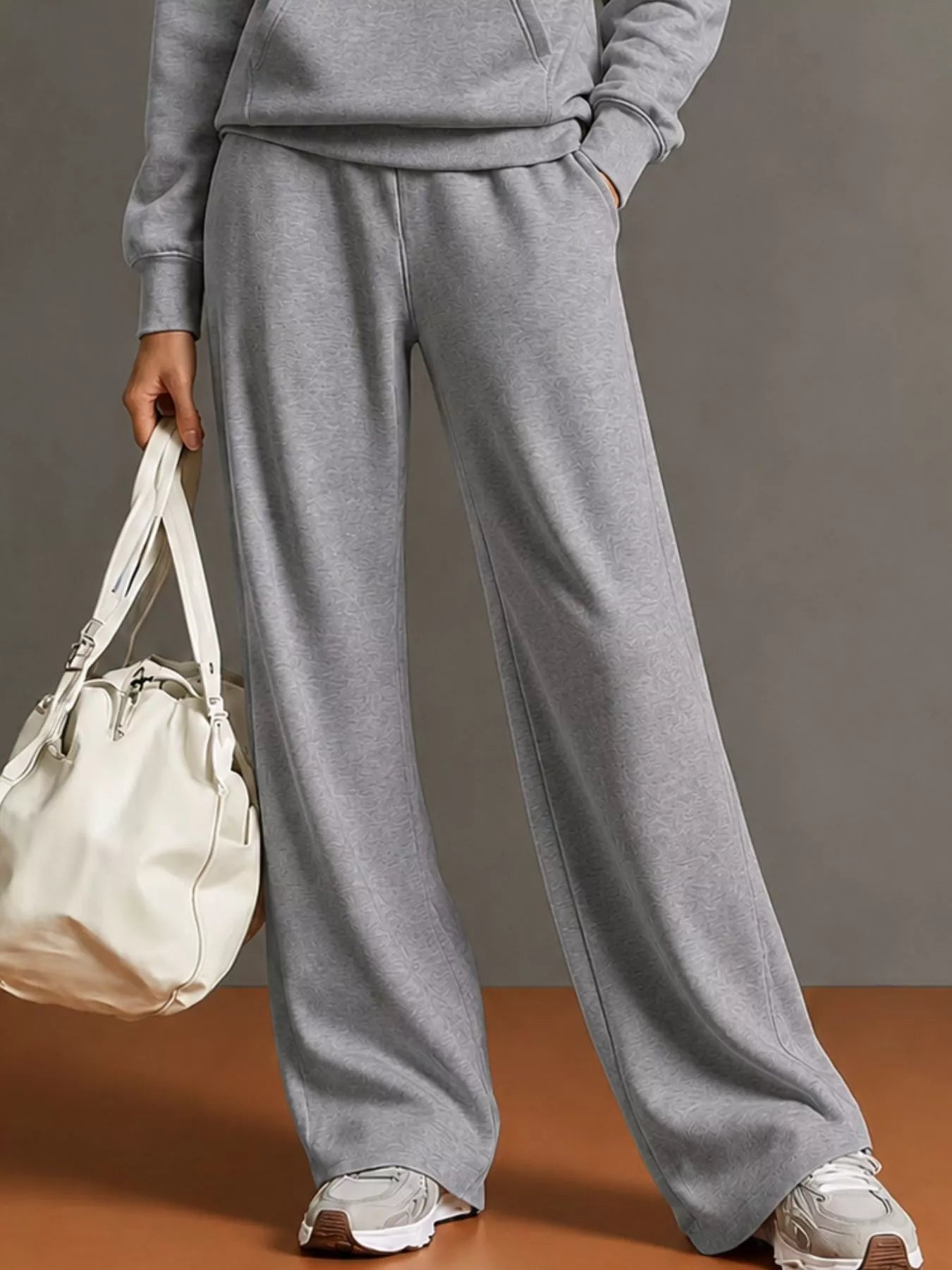 Trendsi Kangaroo Pocket Hoodie and Pants Set -