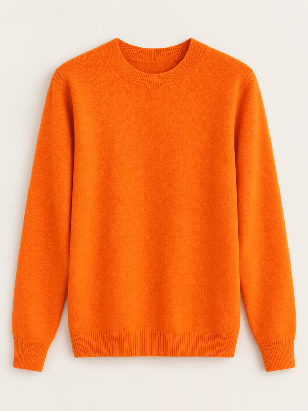 Crew Neck Long Sleeve Sweater — garment front