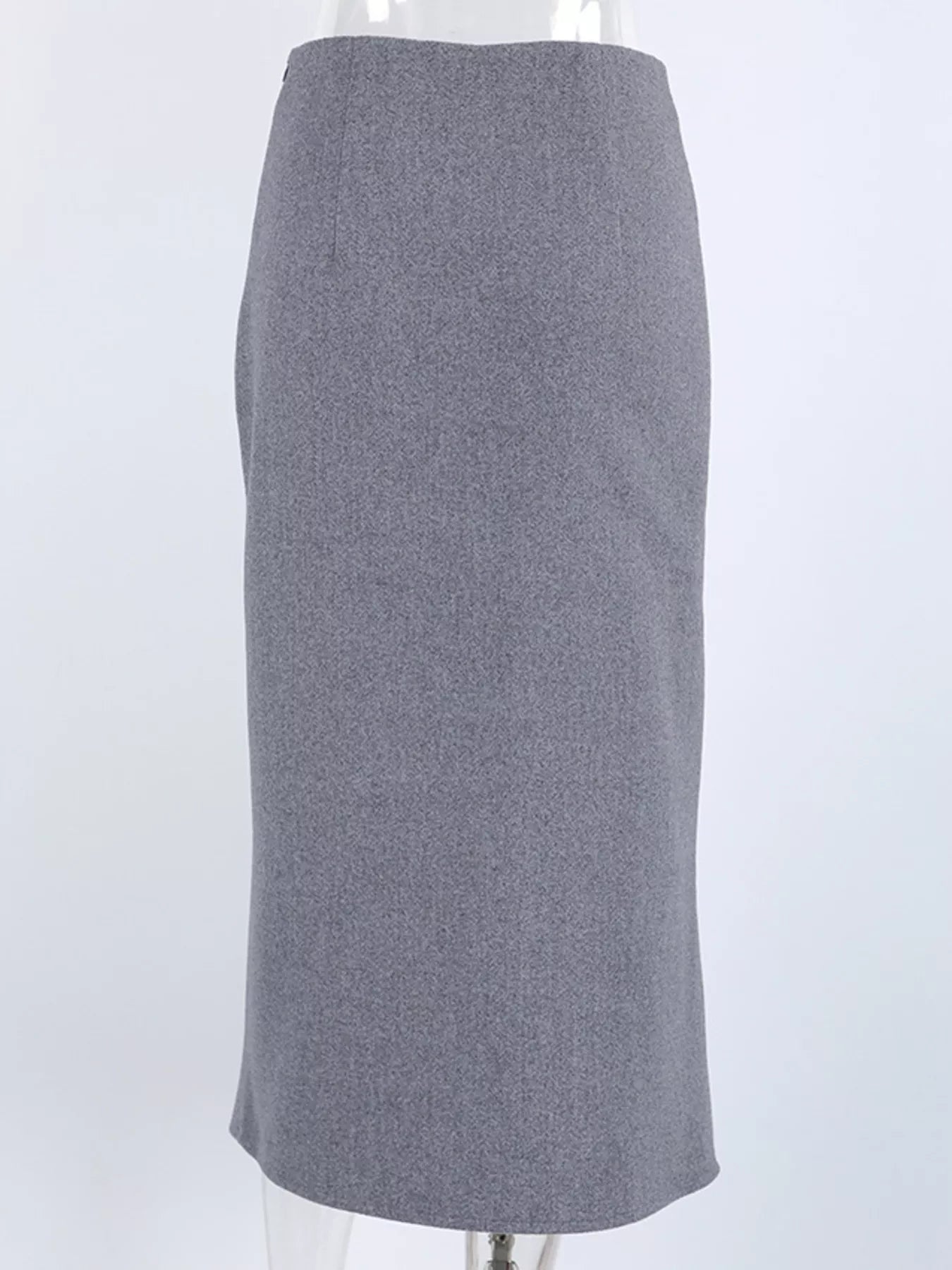 Trendsi High-Waisted Wrap Midi Skirt -