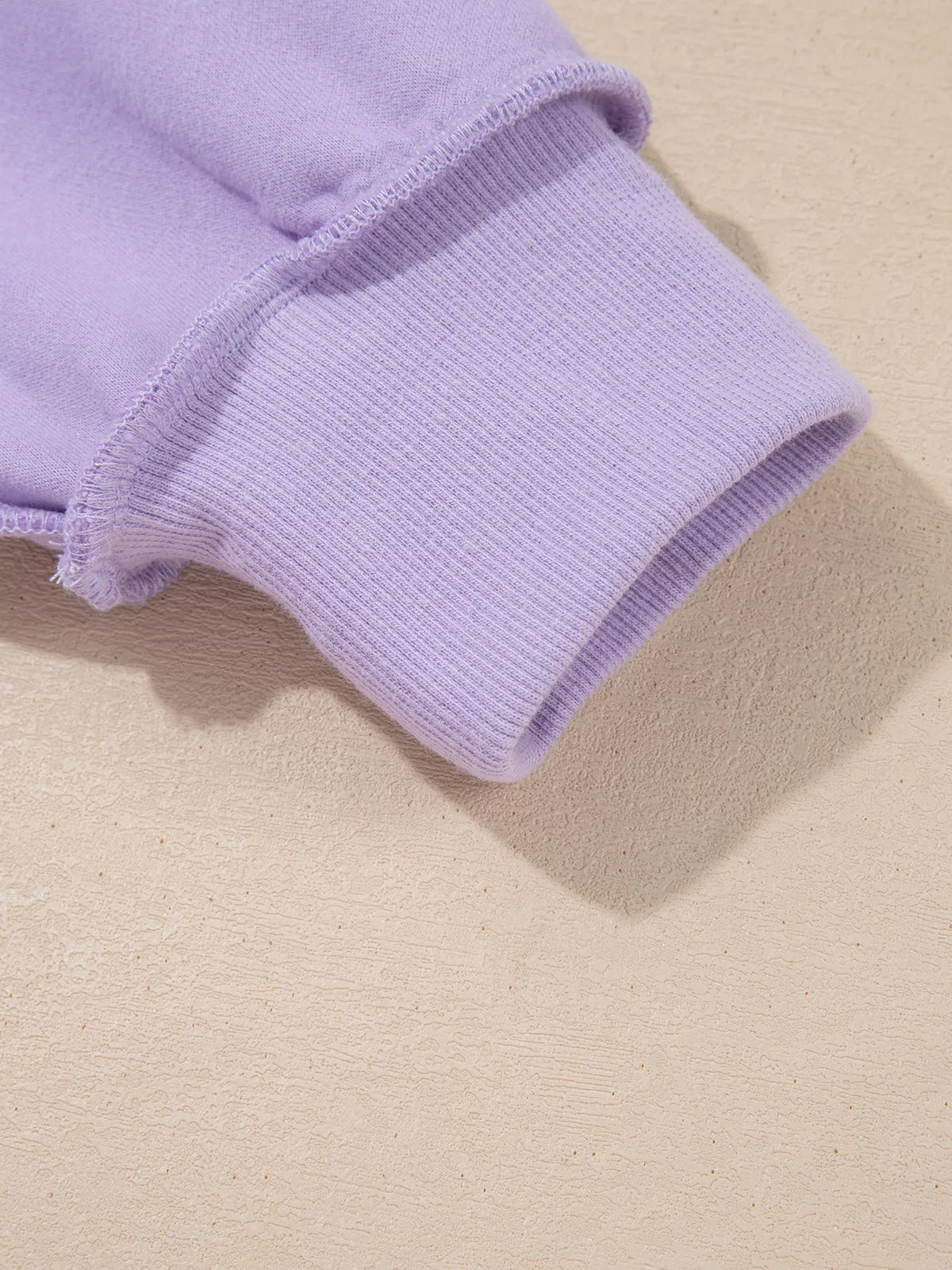 JESUS letter-patch sweatshirt, cuff seam detail
