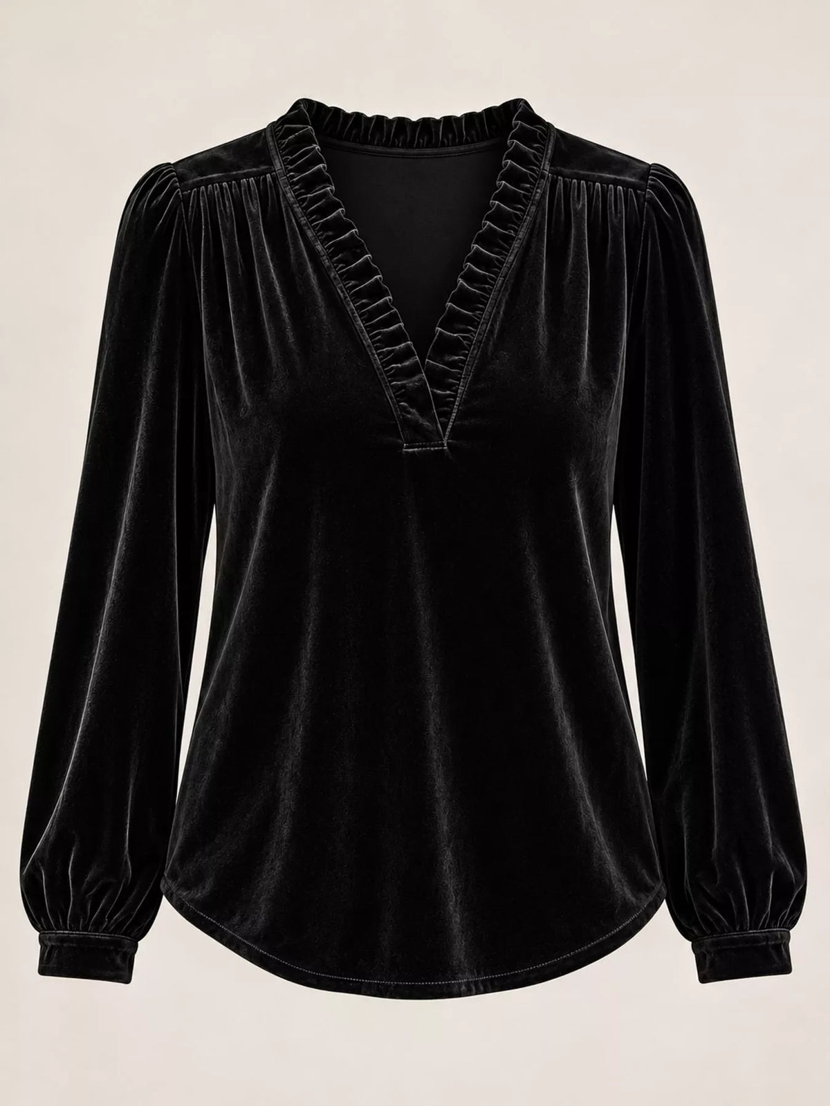 Long-sleeve blouse, product view
