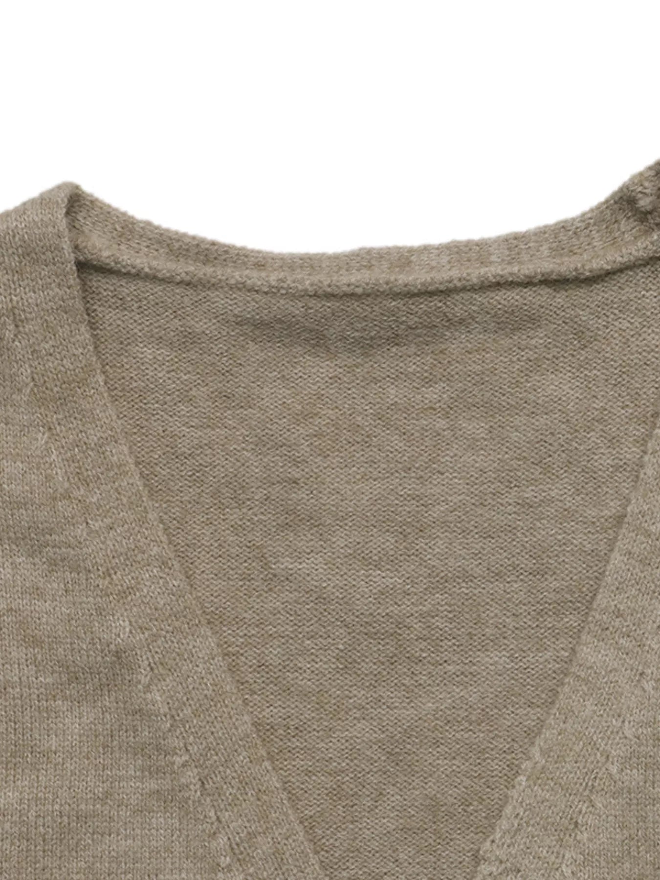 Trendsi Open-Front Knit Cardigan -