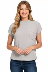 Trendsi Zenana Chenille Waffle Short Sleeve Sweater -