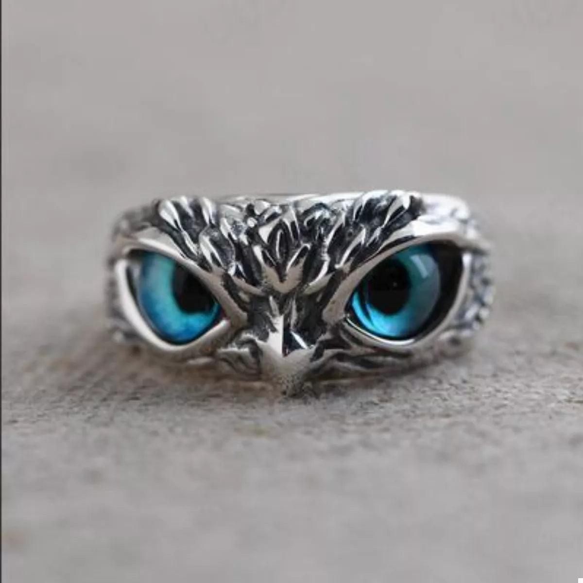 Trendsi Alloy Owl Eyes Ring -