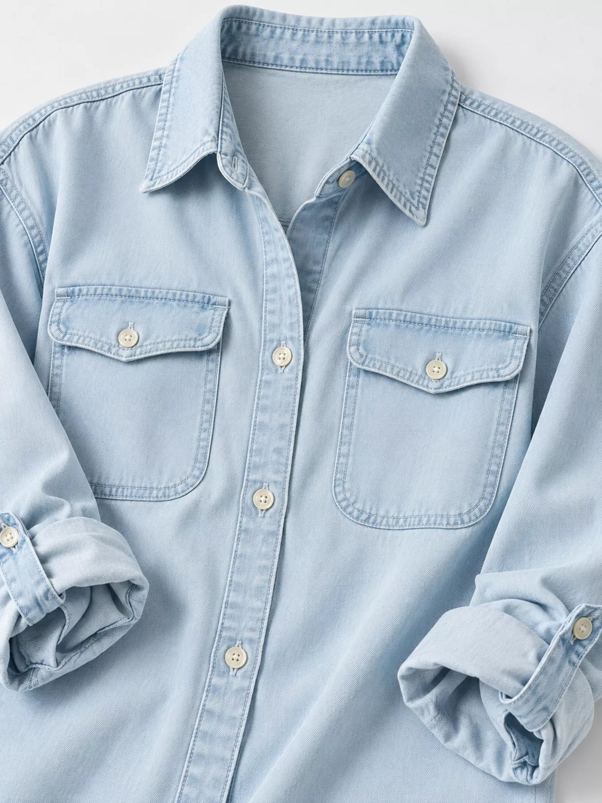 Light Blue button-down denim shirt