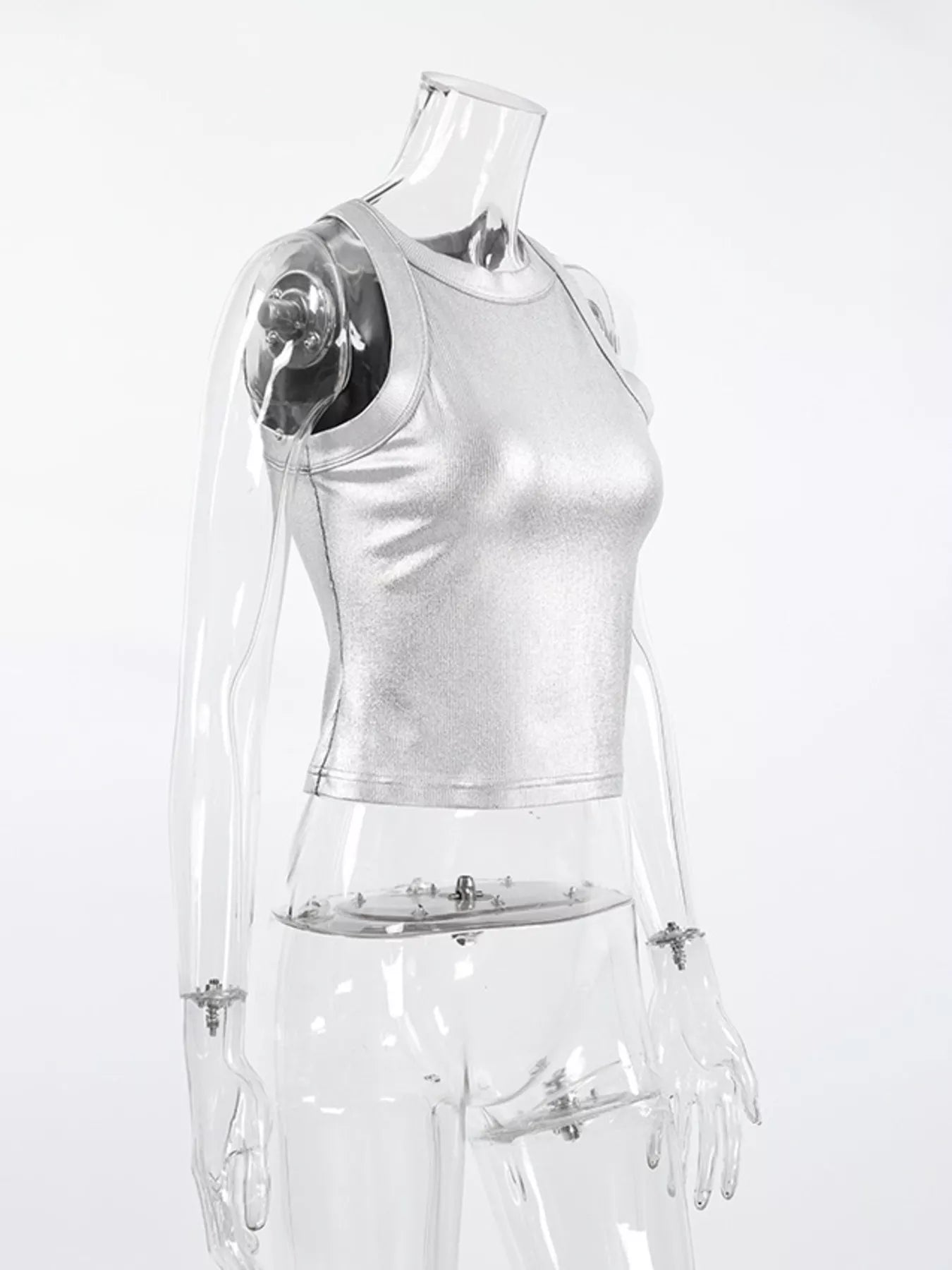 Trendsi Ribbed Racerback Tank Top -