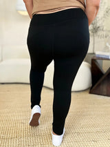 Trendsi Wide Waistband Sports Leggings -