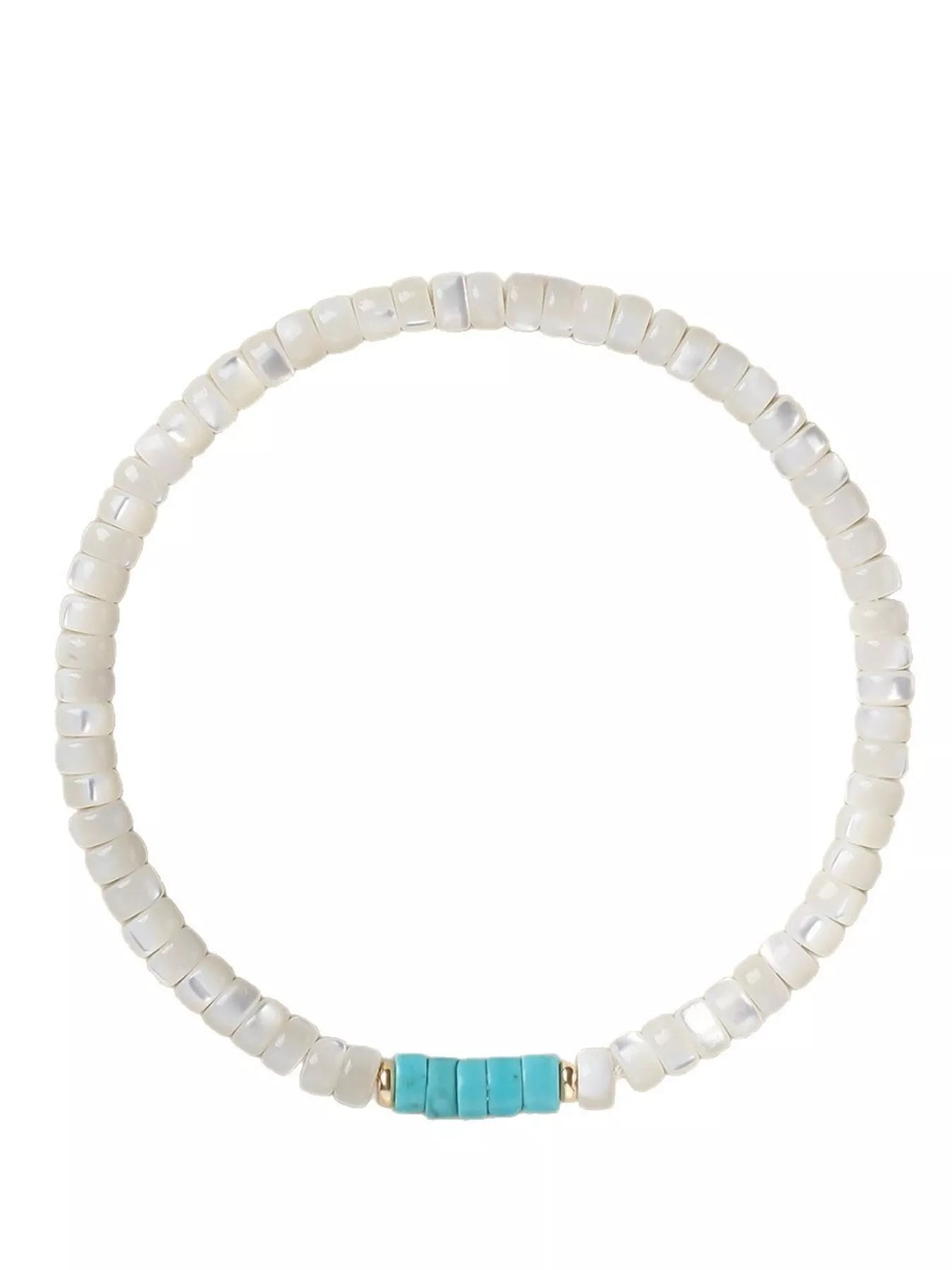 Trendsi Turquoise Beaded Bracelet -
