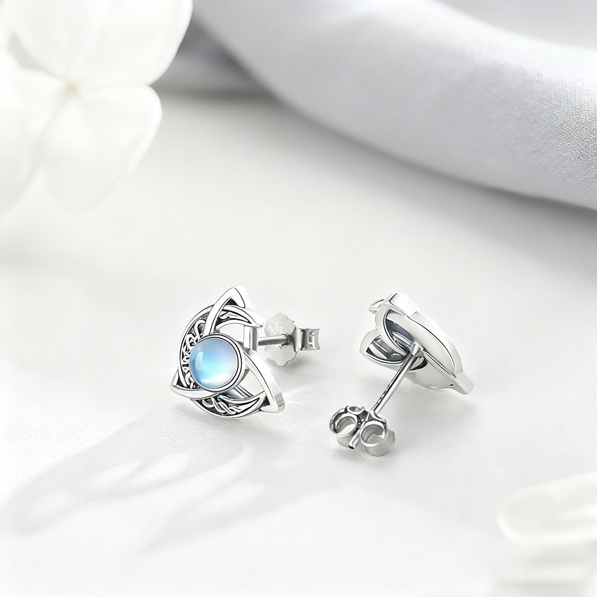 Trendsi Moonstone Stud Earrings -