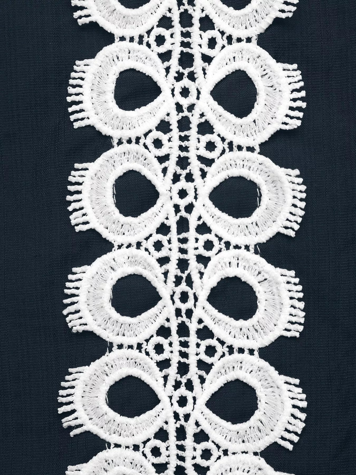 Trendsi Lace Trim Long Sleeves Blouse -